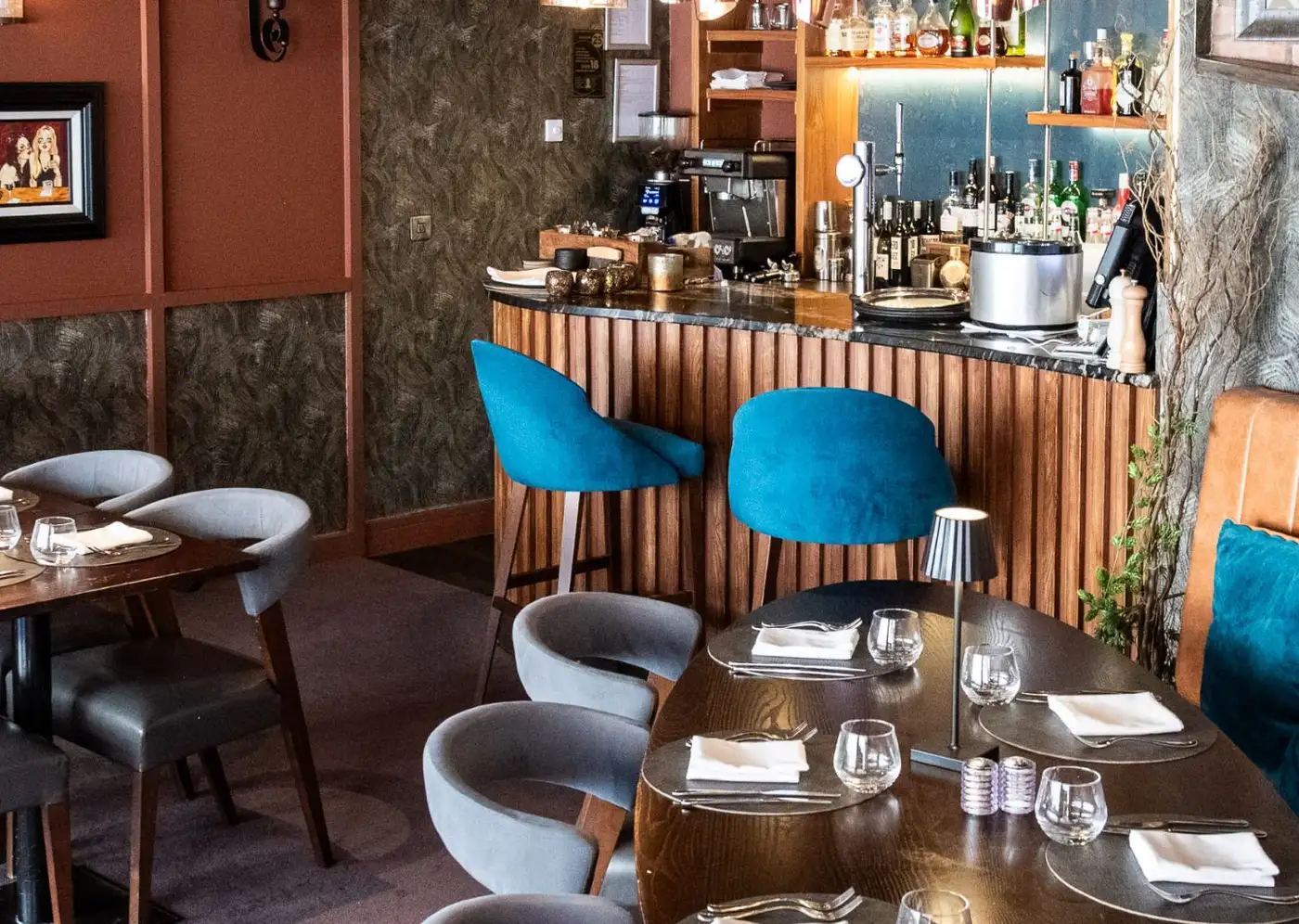 Inside Larder restaurant and bar