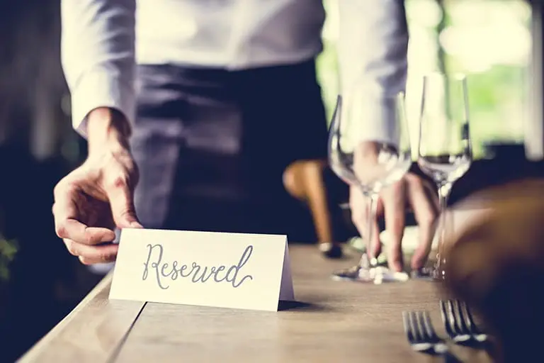 Private dining reserved