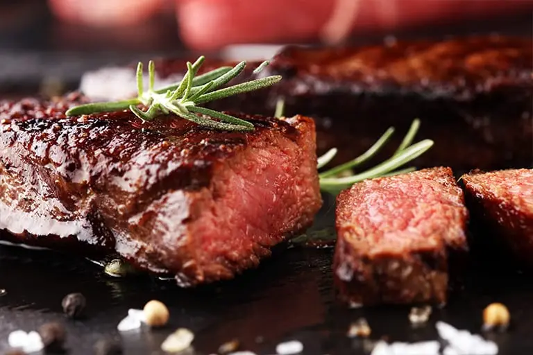 Private dining steak