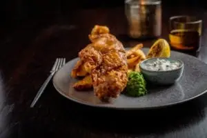 Larder Al Fresco fish and chips